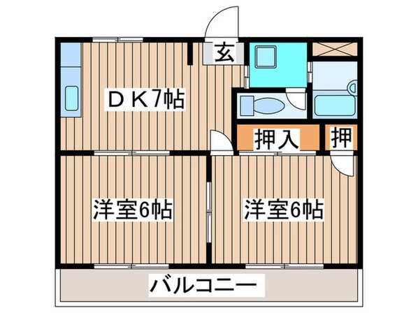 シティハイツ平安の物件間取画像